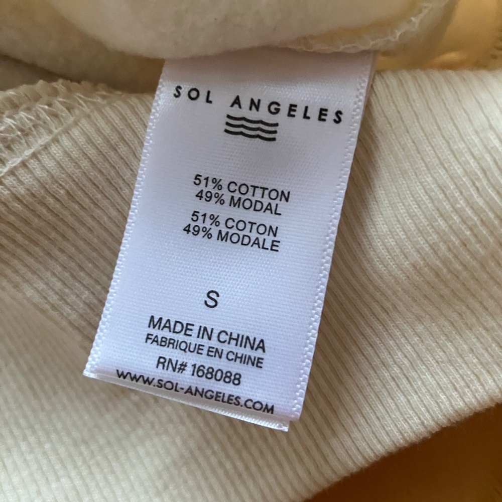 Sol Angeles Enjoy the Now highland hoodie, small NWT - Picture 5 of 6